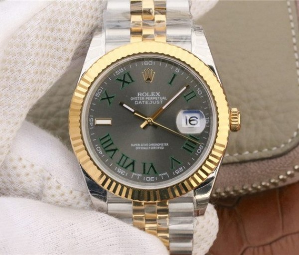 Rolex DateJust SS/YG Gray Dial SS/YG Bracelet A3235