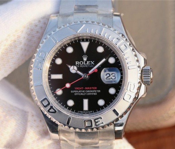 Rolex Yacht-Master 116622 JF Black Dial SS Bracelet A2824