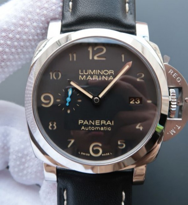 Panerai ZF Luminor 1950 PAM1359 Black Dial Leather Strap