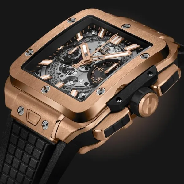 Hublot Square Bang Men Automatic Skeleton Rubber Watch 821.OX.0180.RX - view 3