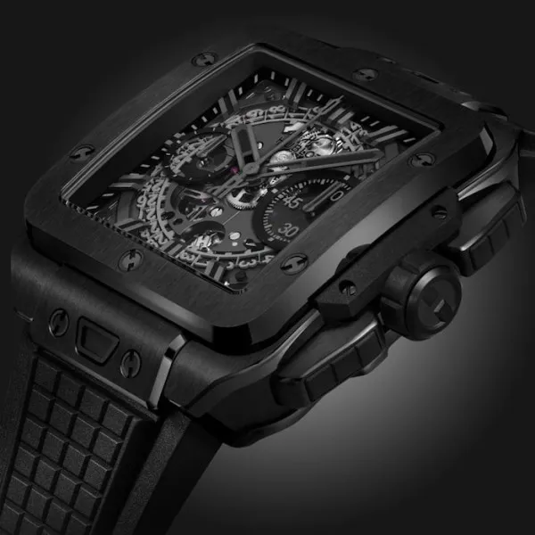 Hublot Square Bang Men Automatic Skeleton Rubber Watch 821.CX.0140.RX - view 4
