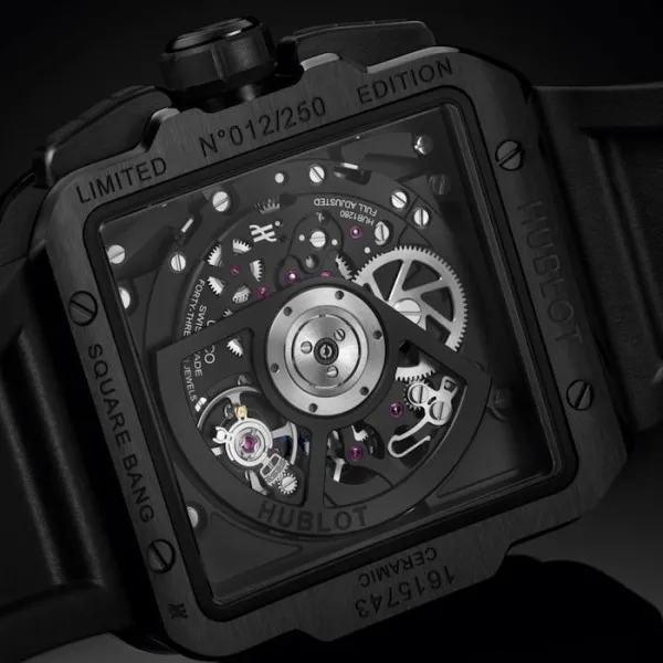 Hublot Square Bang Men Automatic Skeleton Rubber Watch 821.CX.0140.RX - view 5