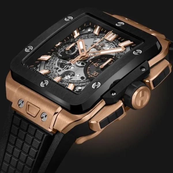 Hublot Square Bang Men Automatic Skeleton Rubber Watch 821.OM.0180.RX - view 4