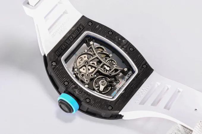 Richard Mille RM055 Black Carbon Fiber Watch - view 8