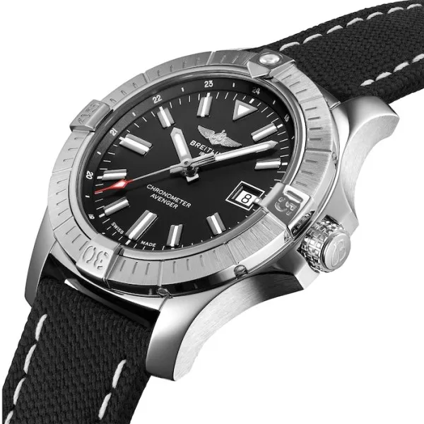 Breitling Avenger Men Automatic Black Fabric Watch A17318101B1X2 - view 3