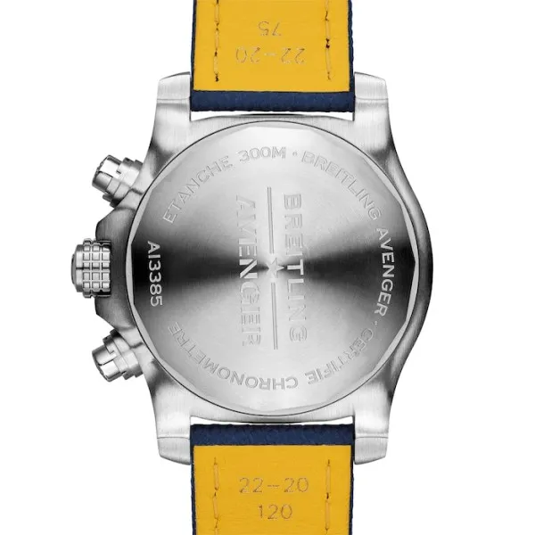 Breitling Avenger Men Automatic Blue Leather Watch A13385101C1X2 - view 5
