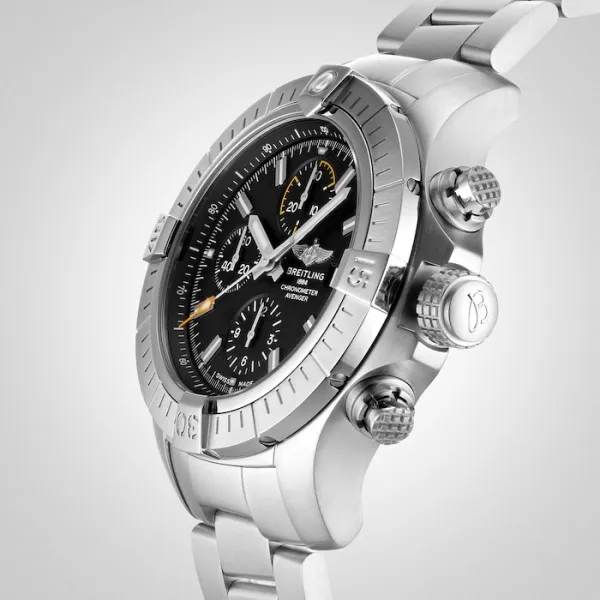 Breitling Avenger Men Automatic Black Stainless Steel Watch A13317101B1A1 - view 6