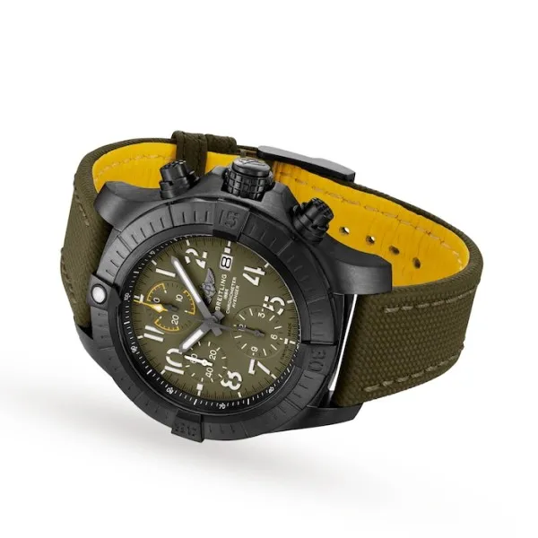 Breitling Avenger Men Automatic Green Leather Watch V13317101L1X2 - view 4