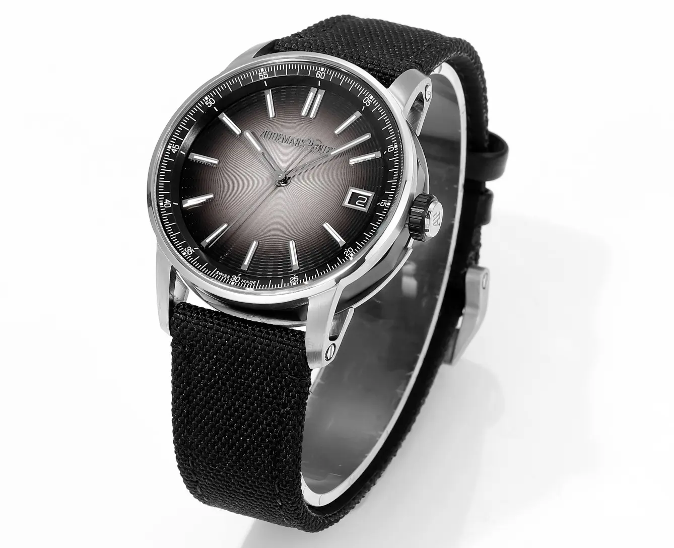 watch Audemars Pigeut CODE 11.59 Smoke Grey Dial Stainless Steel Case Black Fabric Strap Automatic Watch 41mm - view 4