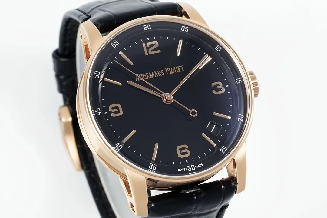 watch Audemars Piguet CODE 11.59 Blue Dial Three-Hand Automatic Watch   Rose Gold and Stainless Steel, 41mm - view 3