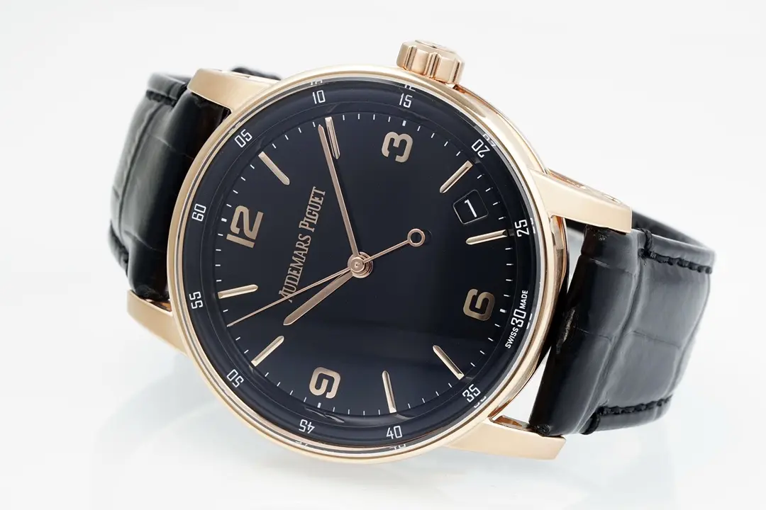 watch Audemars Piguet CODE 11.59 Blue Dial Three-Hand Automatic Watch   Rose Gold and Stainless Steel, 41mm - view 6