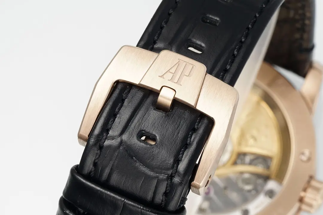 watch Audemars Piguet CODE 11.59 Blue Dial Three-Hand Automatic Watch   Rose Gold and Stainless Steel, 41mm - view 7
