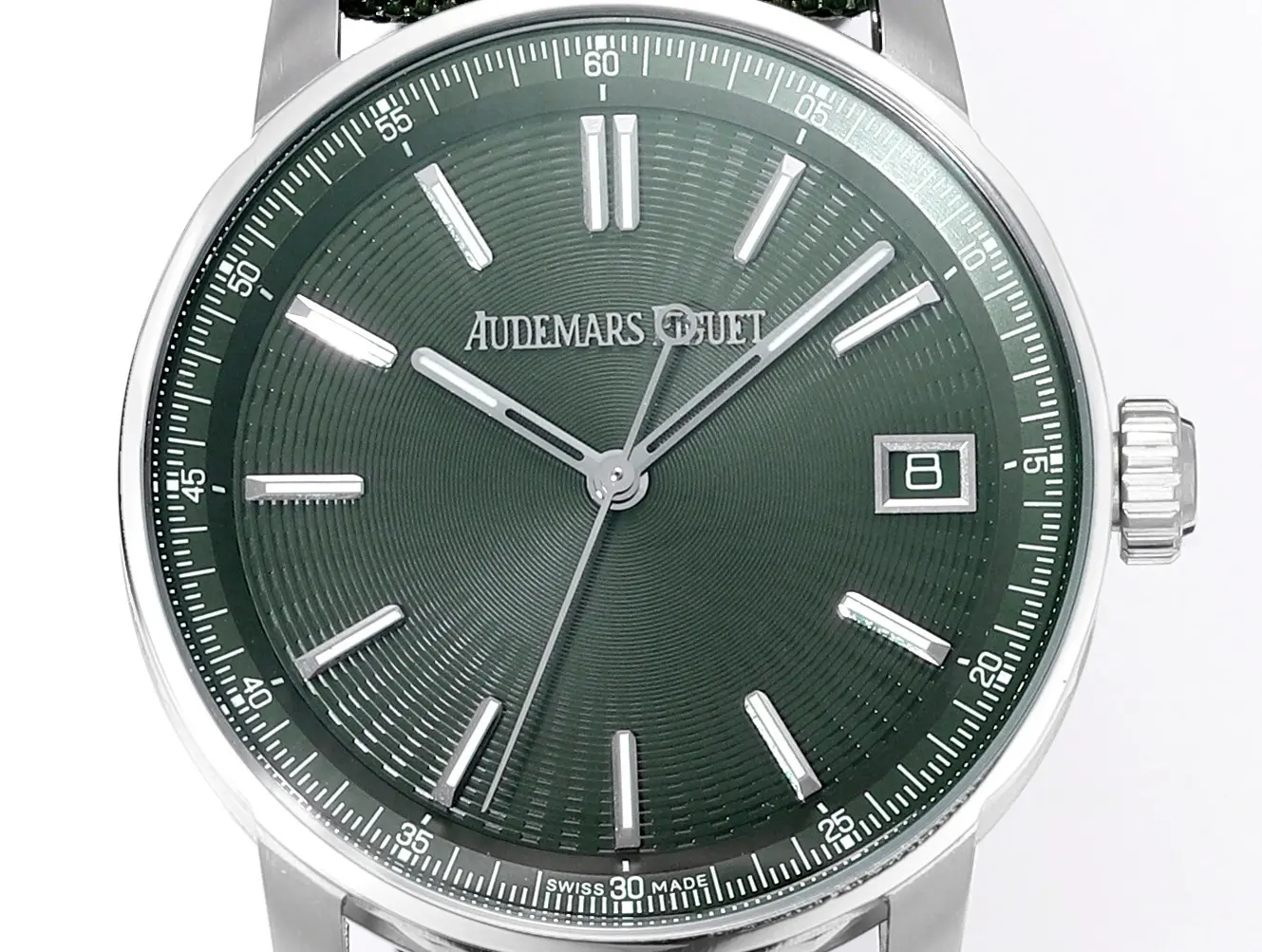 watch Audemars Piguet CODE 11.59 Green Dial Stainless Steel Watch with Fabric Strap - view 3