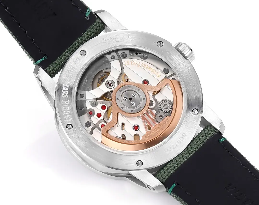 watch Audemars Piguet CODE 11.59 Green Dial Stainless Steel Watch with Fabric Strap - view 6