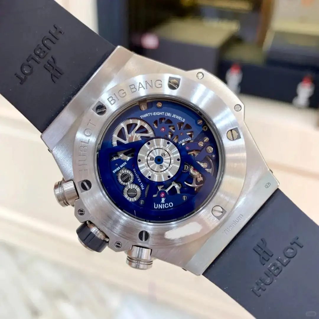 Hublot Big Bang Men Automatic Blue Rubber Watch 411.NX.5179.RX - gallery