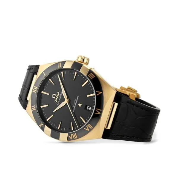 Omega Constellation Men Automatic Black Leather Watch O13163412101001 - gallery