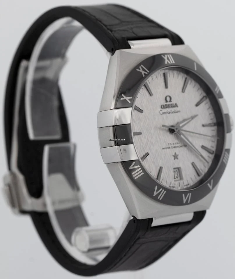 Omega Constellation Men Automatic Grey Rubber Watch O13112412106001 - gallery