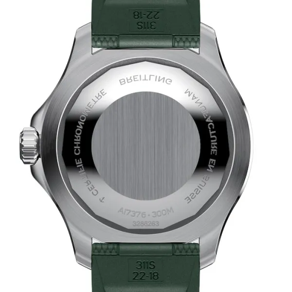Breitling Superocean Men Automatic Green Rubber Watch A17376A31L1S1 - gallery