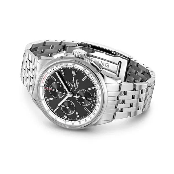 Breitling Premier Men Automatic Black Stainless Steel Watch A13315351B1A1 - gallery
