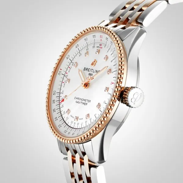 Breitling Navitimer Women Automatic Mother of Pearl Stainless Steel   Rose Gold Watch U17395211A1U1 - gallery