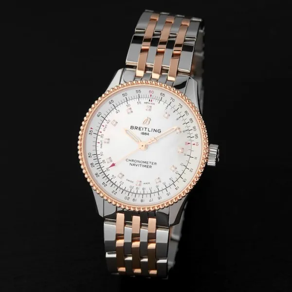 Breitling Navitimer Women Automatic Mother of Pearl Stainless Steel   Rose Gold Watch U17395211A1U1 - gallery