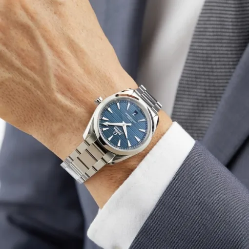 Omega Seamaster Aqua Terra Men Automatic Blue Stainless Steel Watch O22010382003001 - gallery