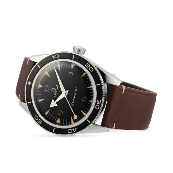 Omega Seamaster Men Automatic Black Calf Watch O23432412101001 - gallery