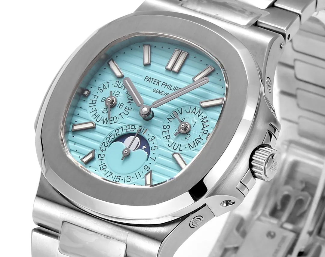 Patek Philippe Nautilus Blue Perpetual Calendar - gallery