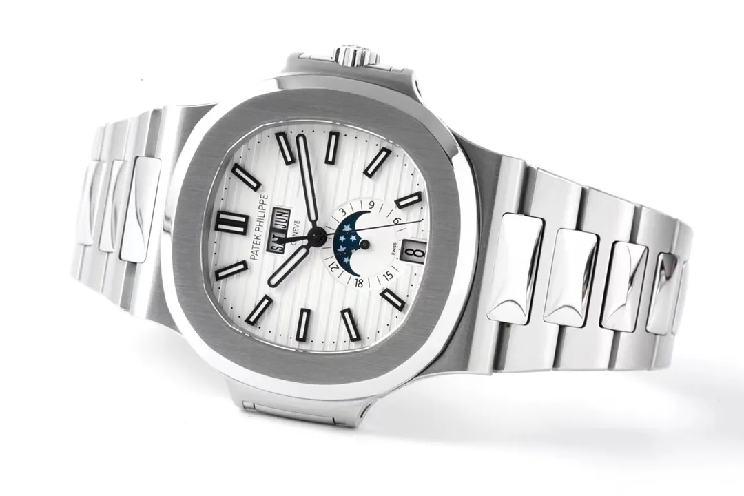 Patek Philippe Nautilus Silver Annual Calendar - view 3