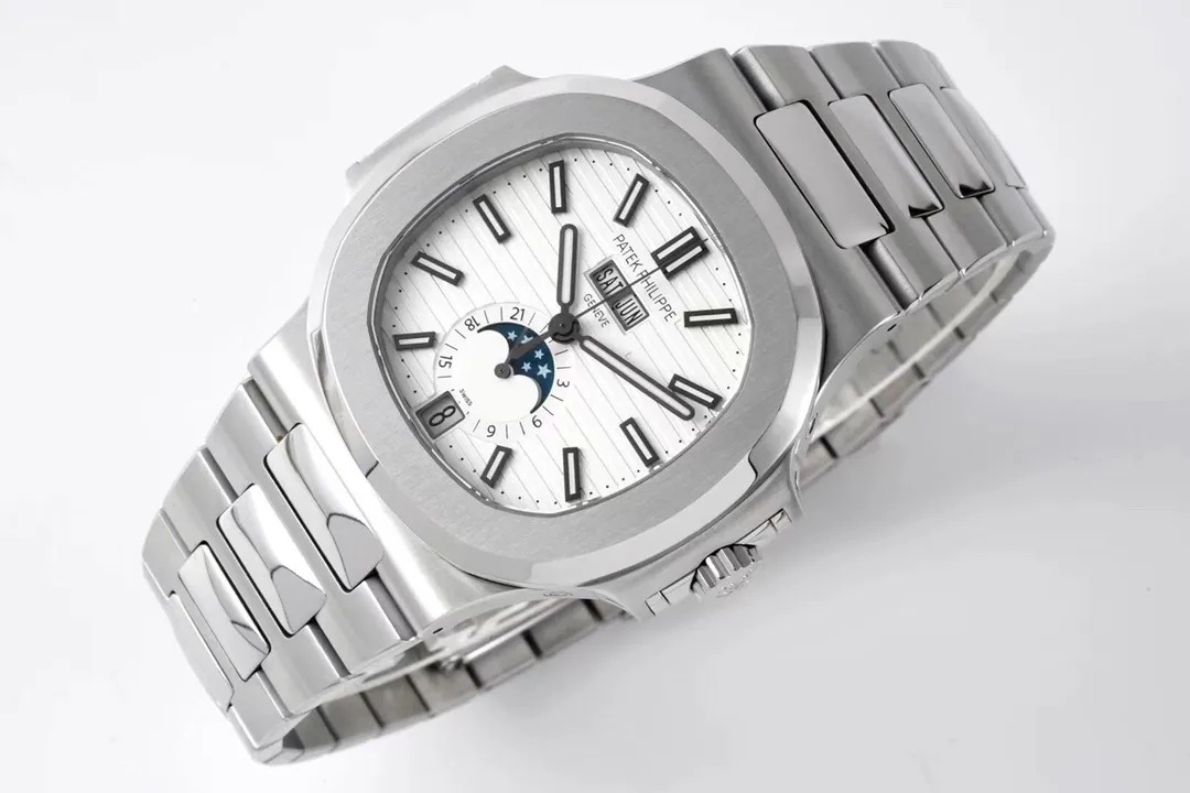 Patek Philippe Nautilus Silver Annual Calendar - view 4
