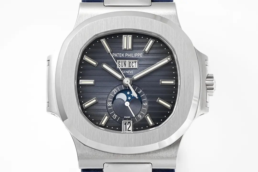 Patek Philippe Blue Nautilus Rubber Watch - view 3