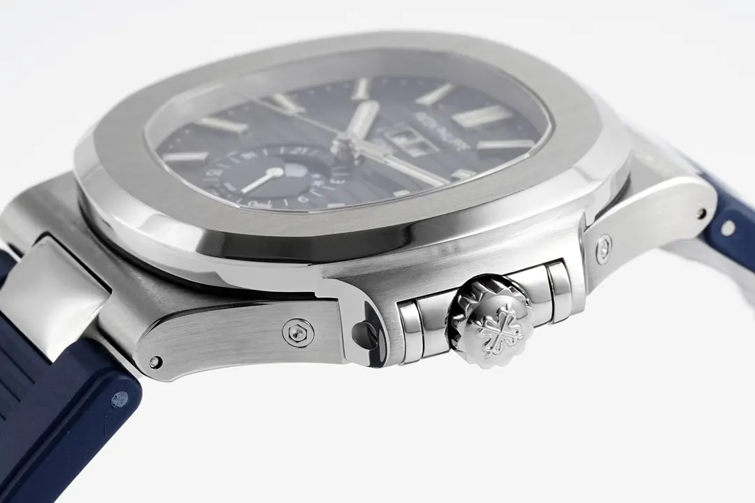 Patek Philippe Blue Nautilus Rubber Watch - view 7