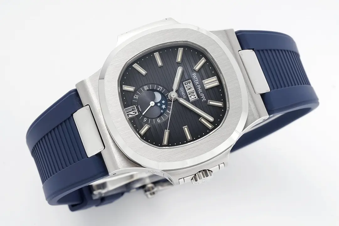 Patek Philippe Blue Nautilus Rubber Watch - view 8