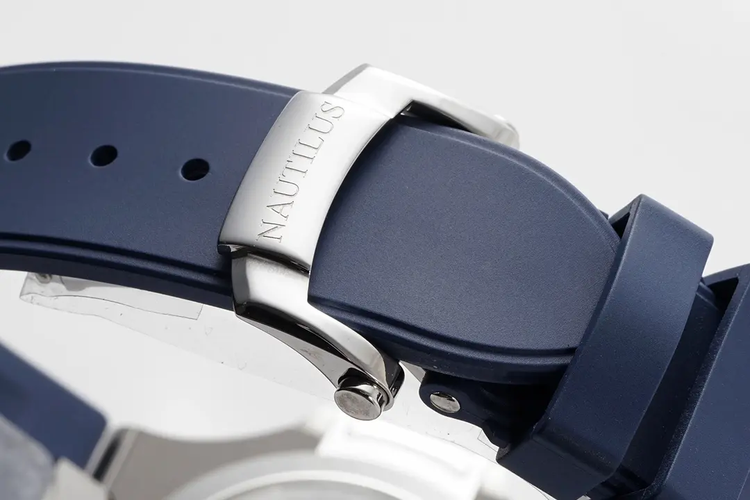 Patek Philippe Blue Nautilus Rubber Watch - view 10
