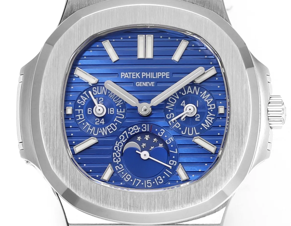 Patek Philippe Blue Nautilus Perpetual Calendar - view 3
