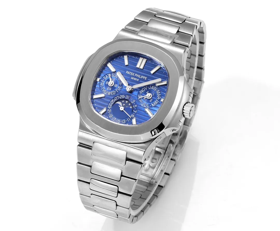 Patek Philippe Blue Nautilus Perpetual Calendar - view 4
