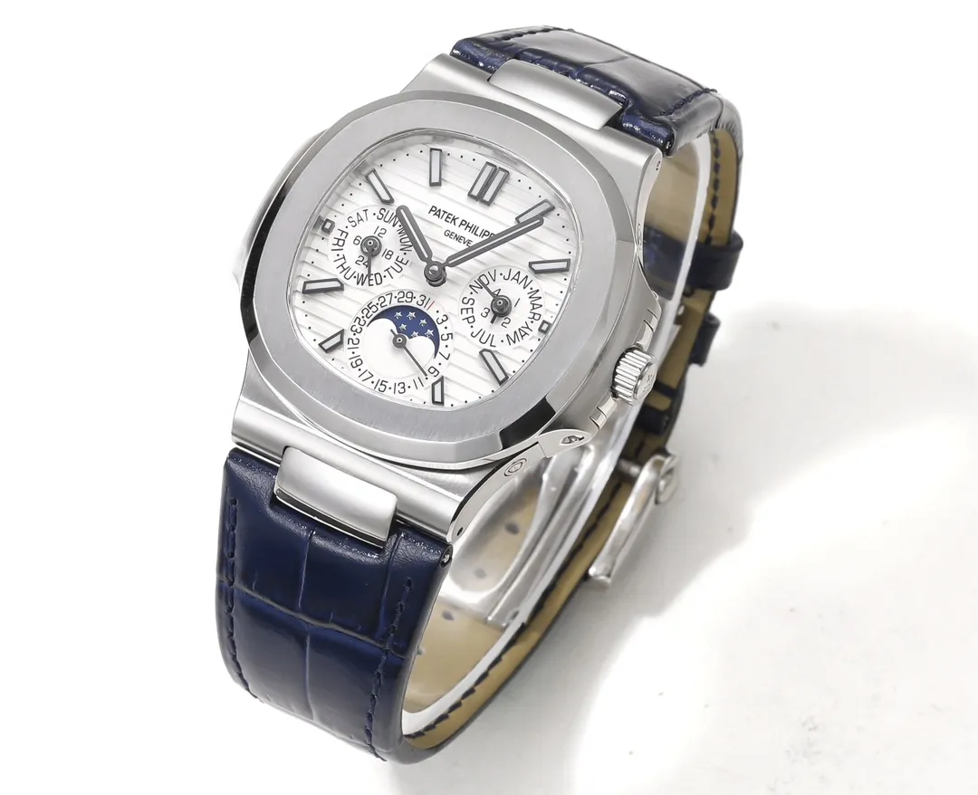 TW Patek Philippe Nautilus Blue Strap Watch - view 4