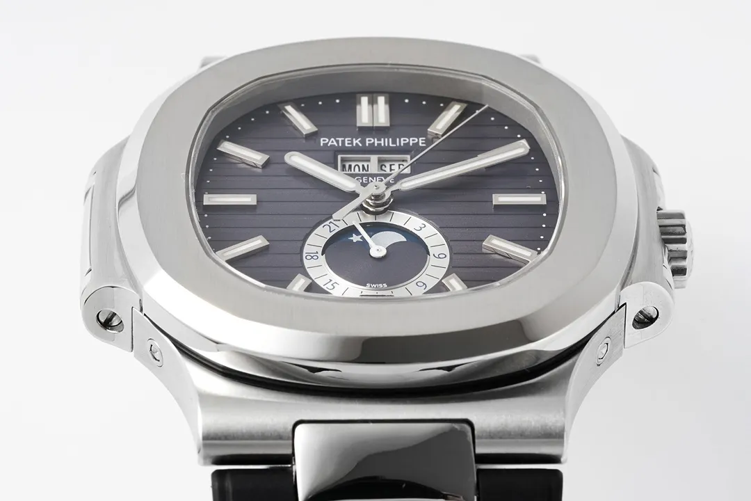 Patek Philippe Nautilus Blue Rubber Strap Watch - view 7
