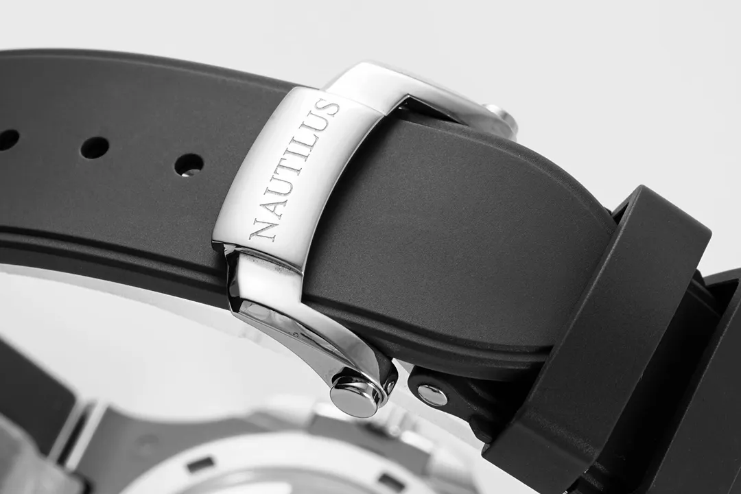 Patek Philippe Nautilus Blue Rubber Strap Watch - view 10