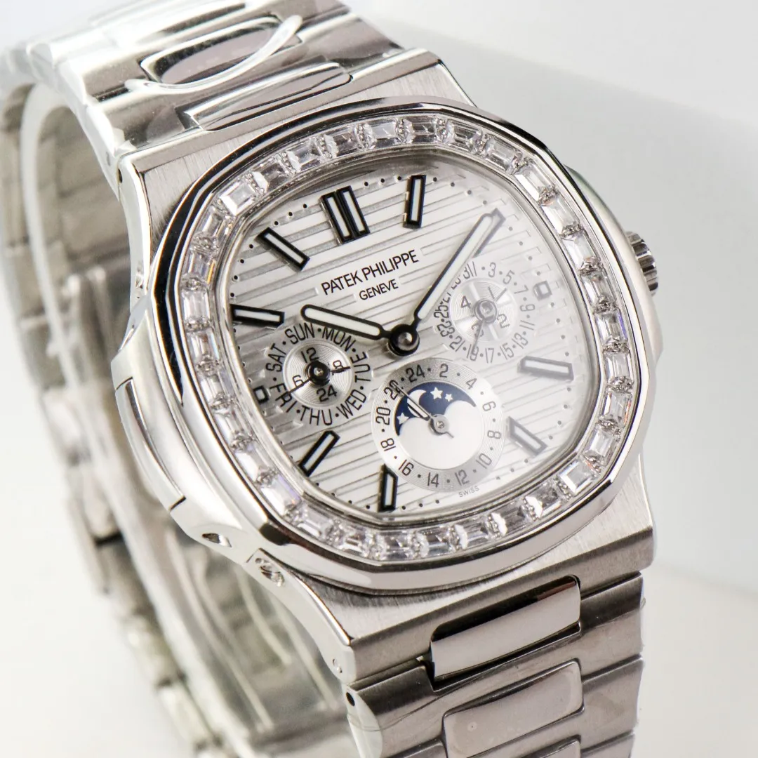 Patek Philippe Silver Nautilus Watch - view 6