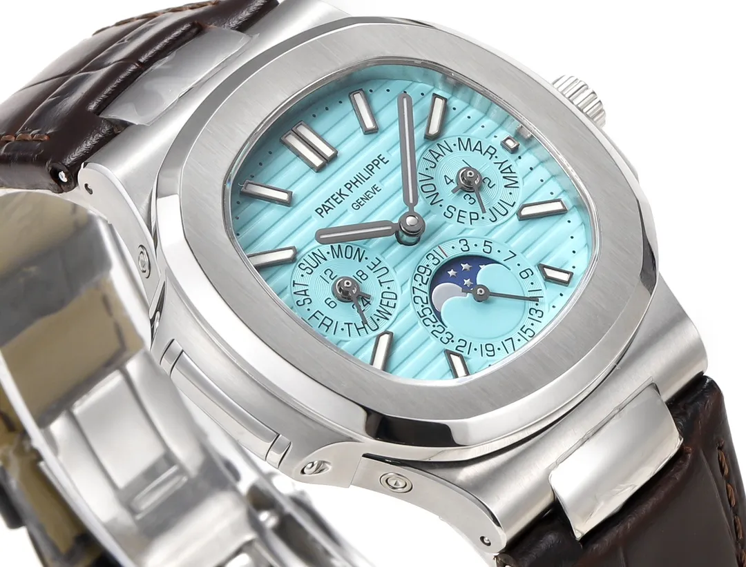 Patek Philippe Nautilus Blue Perpetual Calendar - view 6