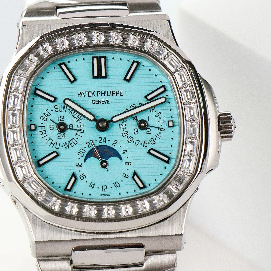 Patek Philippe Blue Nautilus Watch 5740/1G - view 7