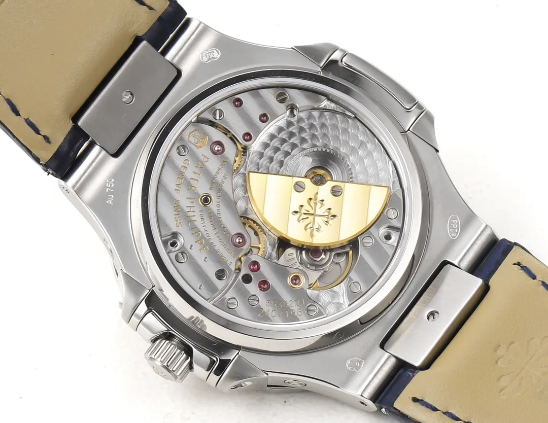 Patek Philippe Blue Nautilus Perpetual Watch - view 9