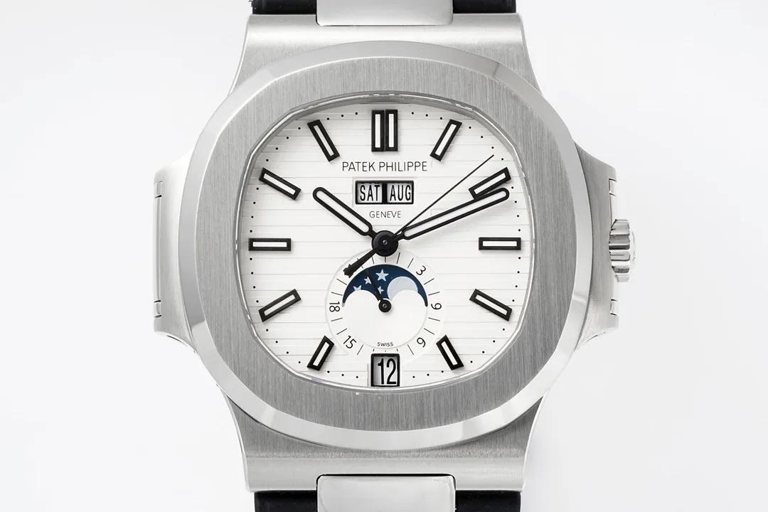 Patek Philippe Nautilus Blue Rubber Strap Watch - view 3