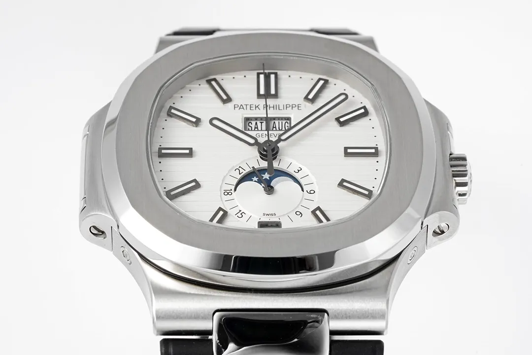 Patek Philippe Nautilus Blue Rubber Strap Watch - view 4