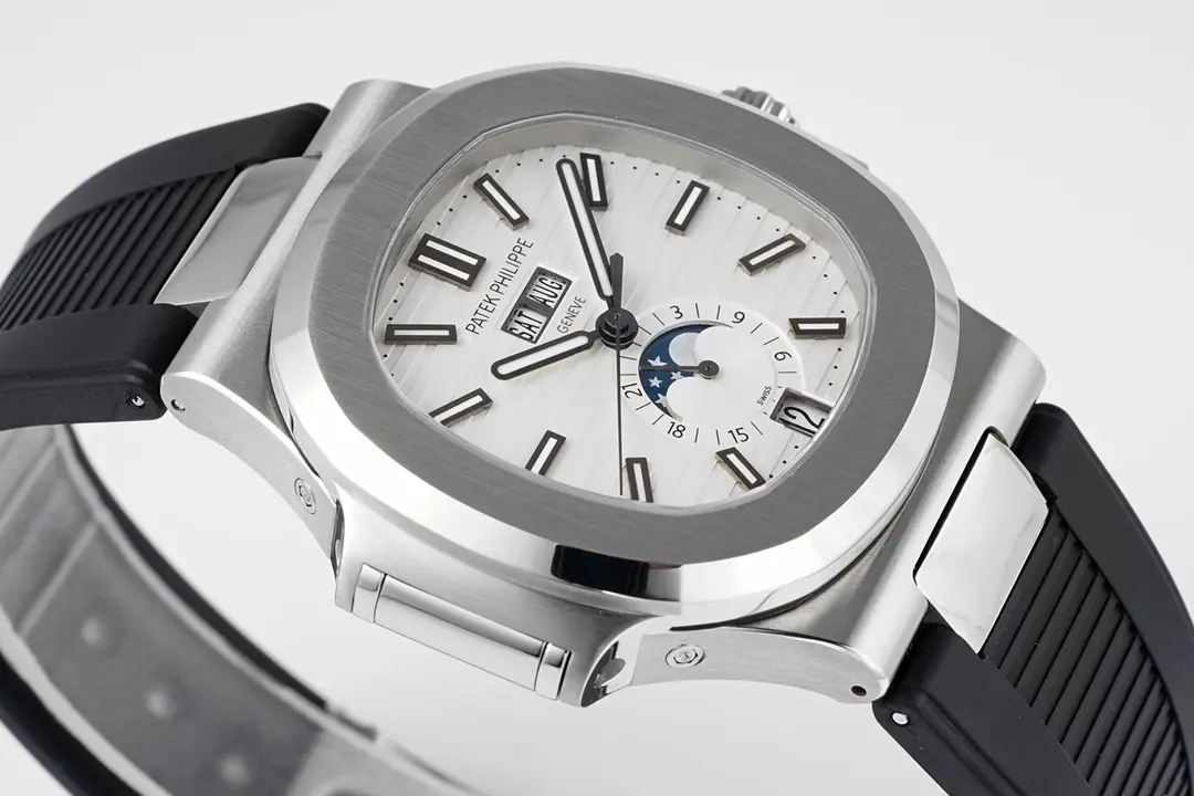 Patek Philippe Blue Nautilus Rubber Watch - view 5