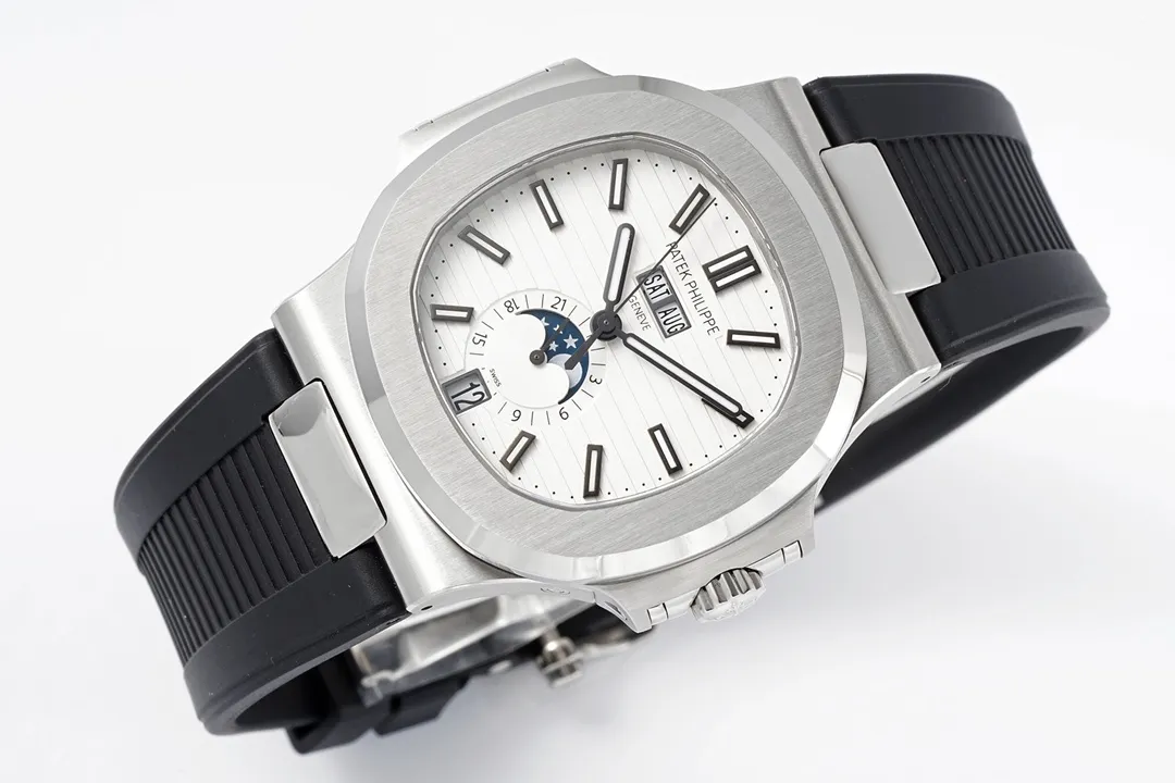 Patek Philippe Blue Nautilus Rubber Watch - view 7