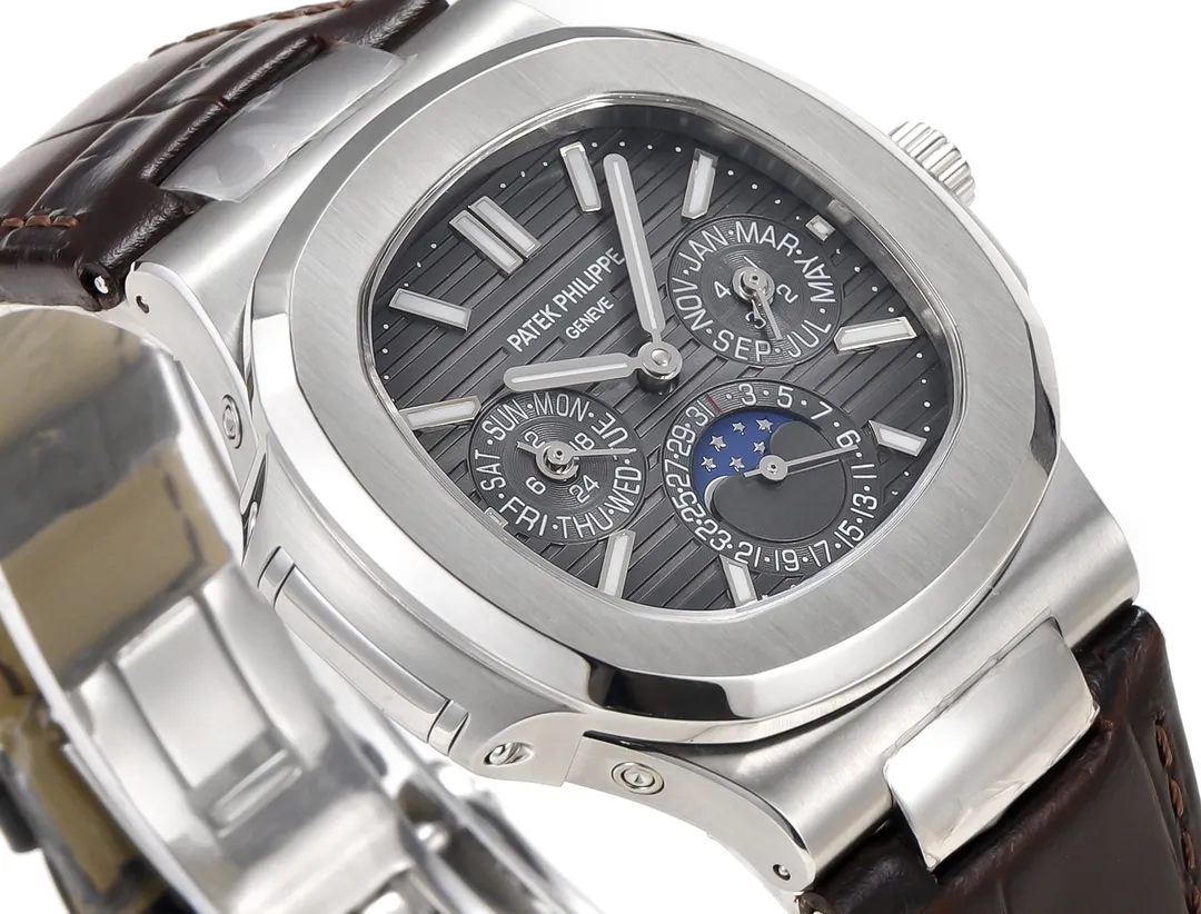 Patek Philippe Nautilus Grey Perpetual Watch - view 6