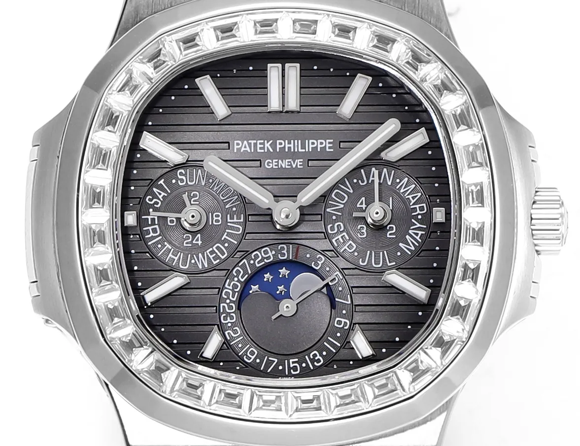 Patek Philippe Nautilus Grey Complication Watch - view 3