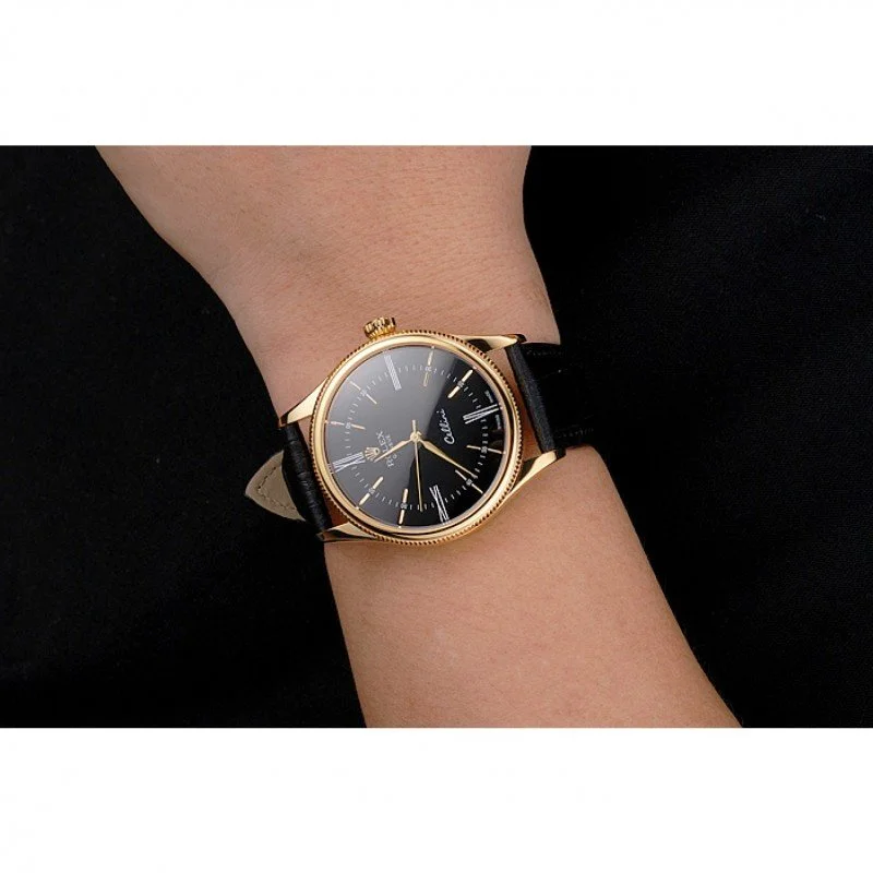 Superclone Rolex Cellini 38mm Black Dial REP016814 - view 11